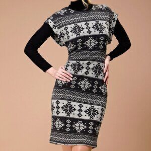 European Sleeveless Dress - Casual Printed Style - US 18 XL